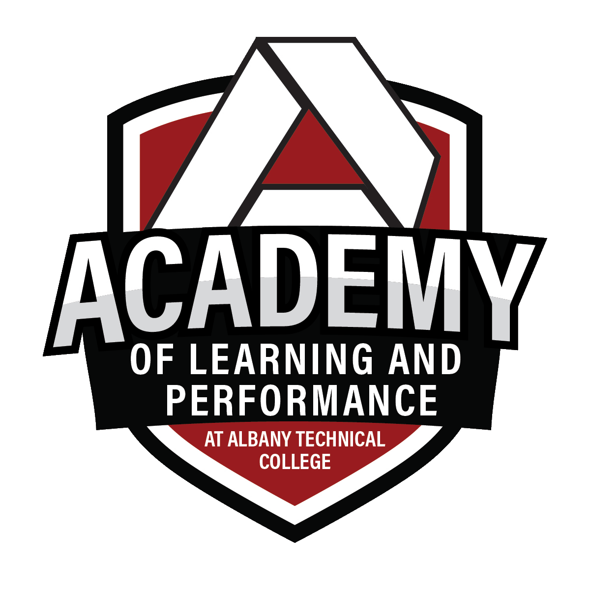 Albany Technical College Academy of Learning and Performance Logo.