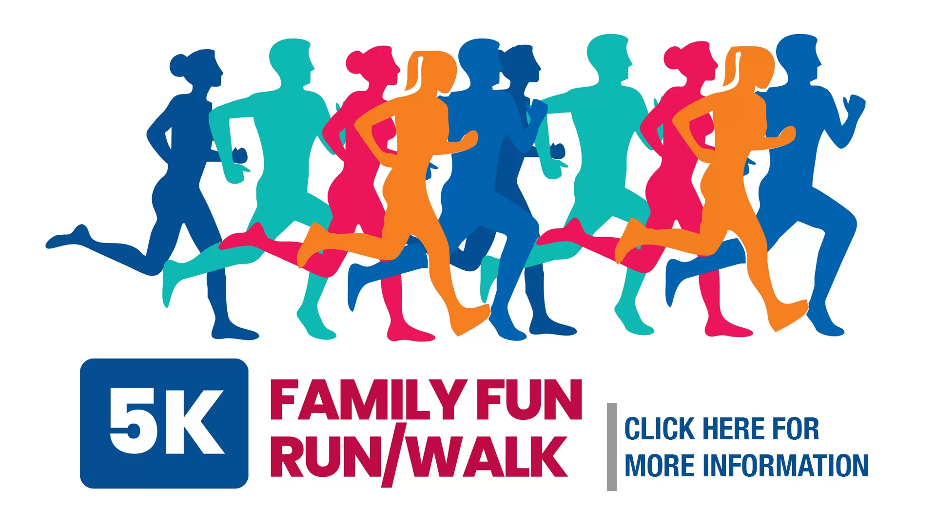 5k Run Walk graphic. Click here for more information.